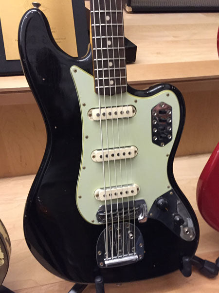 Fender Custom Shop Journeyman Relic Bass VI - Aged Black