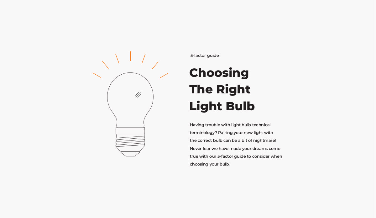 How to choose the right Light Bulb