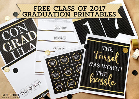 free class of 2017 graduation printables lil sprout greetings
