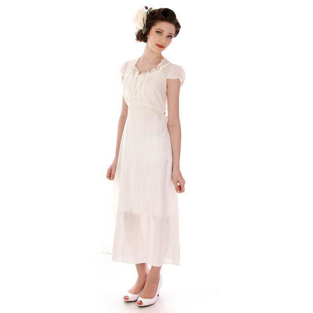 vintage white cotton nightgown