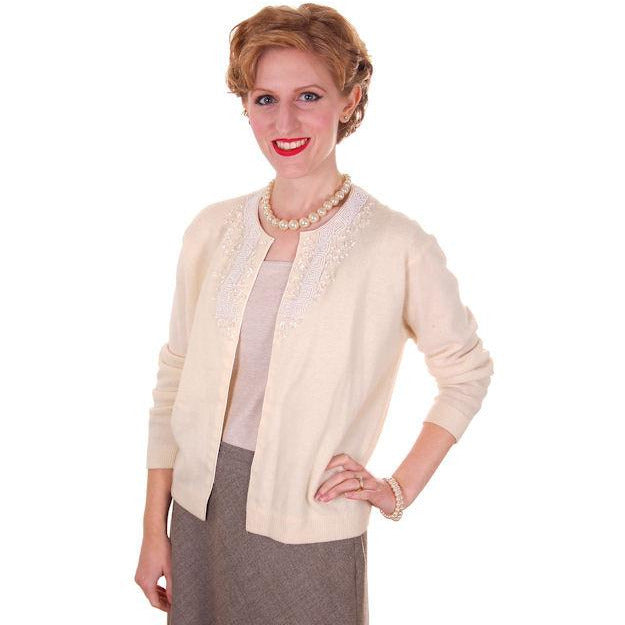 cream colored sweater cardigan