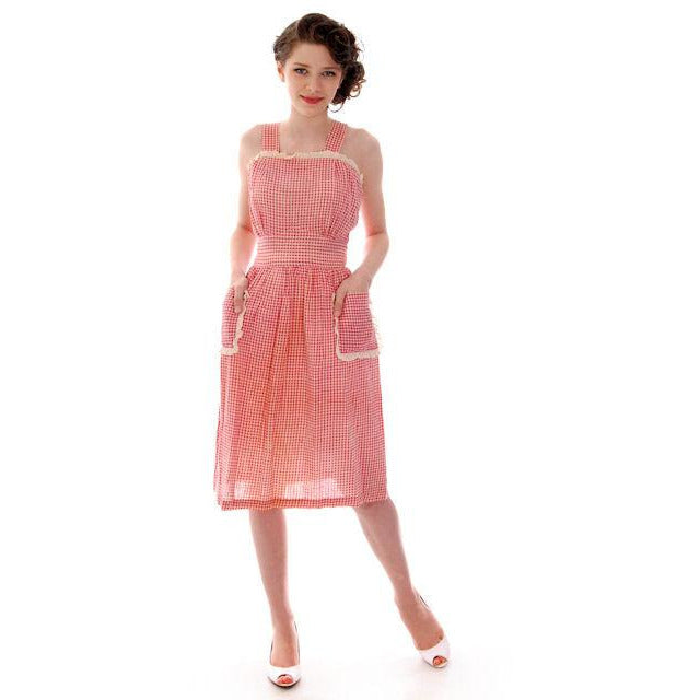 1940s pinafore dress