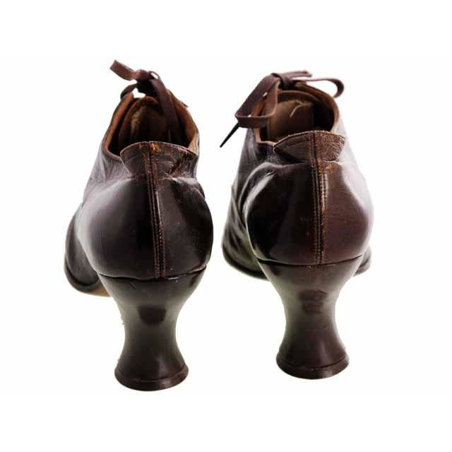 Vintage Brown Leather Ladies Shoes 