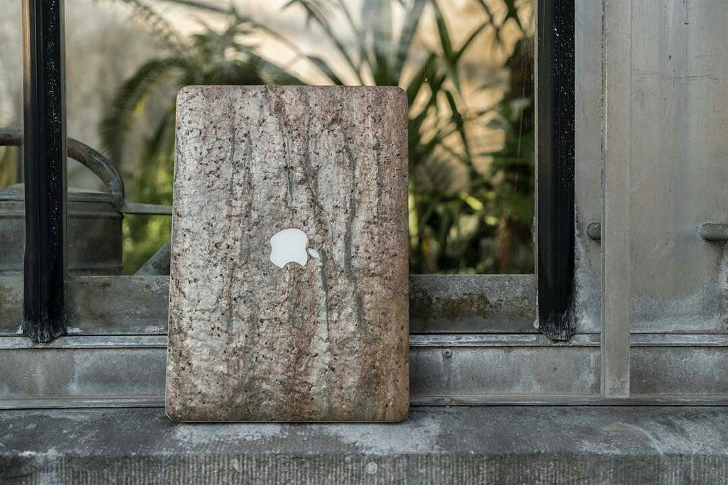 Burnt Copper Real Stone MacBook Skin