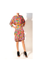 abstract floral dress