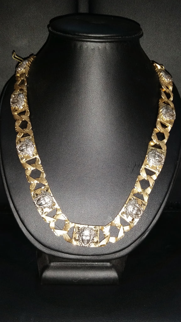 versace link gold chain