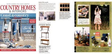 Santa Fe Deckchair by Jacqueline Hammond featured in Country Homes and Interiors Magazine - July Edition