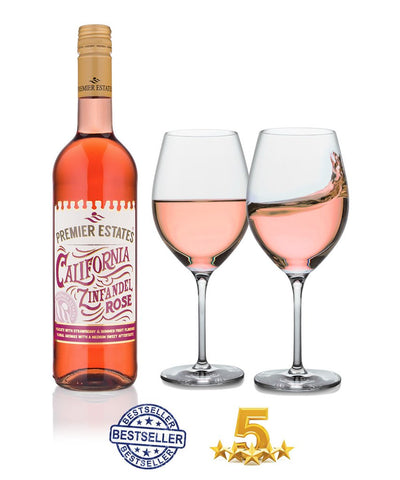 White Zinfandel Rose wine case of 6 bottles