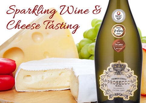 Sparkling Wine and Cheese Tasting