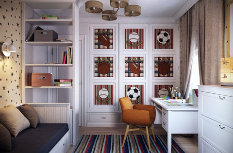 Traditional Boy's Room - custom framing nyc