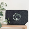 Personalised Embroidered Initial Felt Pouch