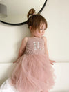 Personalised Floral Initial Sleeveless Tutu Dress