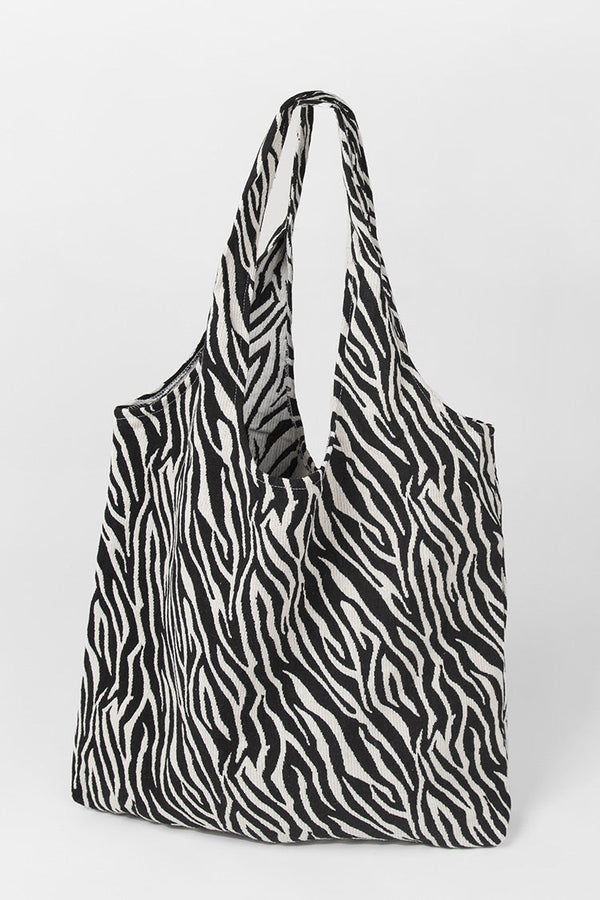 Anneliese Cotton Zebra Shoulder Bag