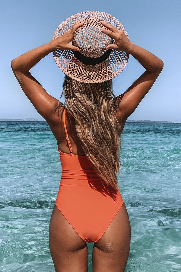 Bright Day Shirring Tummy Control One Piece Swimsuit