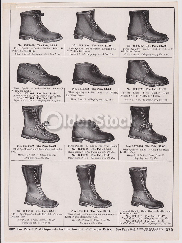 sears rain boots