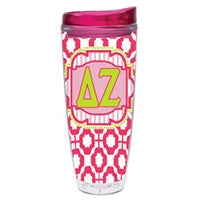 Delta Zeta dz greek sorority gift accessories tumbler cup thermos merchandise