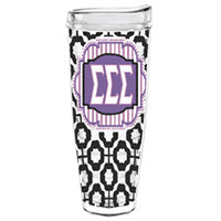 Sigma Sigma Sigma trisig greek sorority gift accessories tumbler cup thermos 