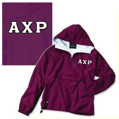 greek fraternity sorority twill pullover jacket custom pattern somethinggreek