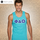 Next Level Fraternity Tank with Twill Letters 