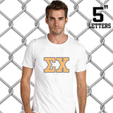 Fraternity Printed Tee with 5-Inch Letters