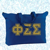 Sorority Varsity Letter Printed Shoulder Bag