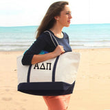 Sorority Embroidered Boat Tote