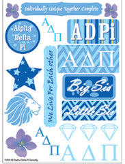 Alpha Delta Pi Sorority Greek stickers and gear