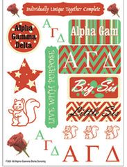 Alpha Gamma Delta Sorority Greek stickers and gear