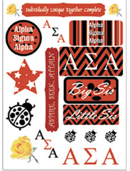 Alpha Sigma Alpha Sorority Greek stickers and gear