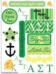 Alpha Sigma Tau Sorority Greek stickers and gear