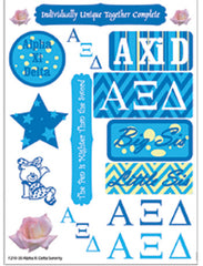 Alpha Xi Delta Sorority Greek stickers and gear