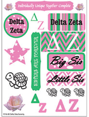 Delta Zeta Sorority Greek stickers and gear