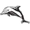 Dolphin Marine Design engraved wood Custom Greek merchandise 