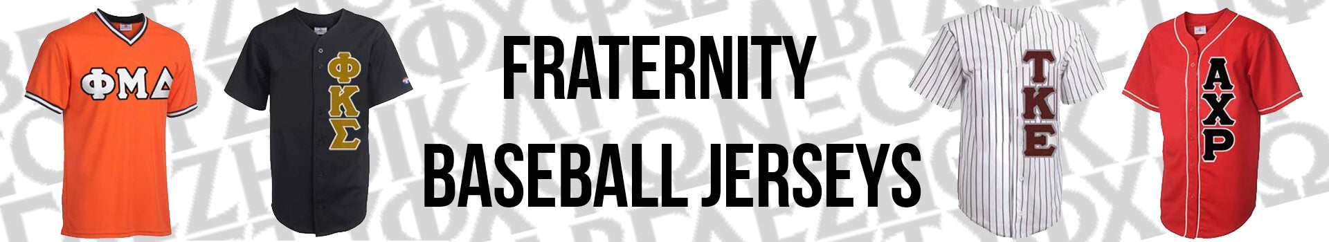 Fraternity Greek Baseball Sports Jerseys