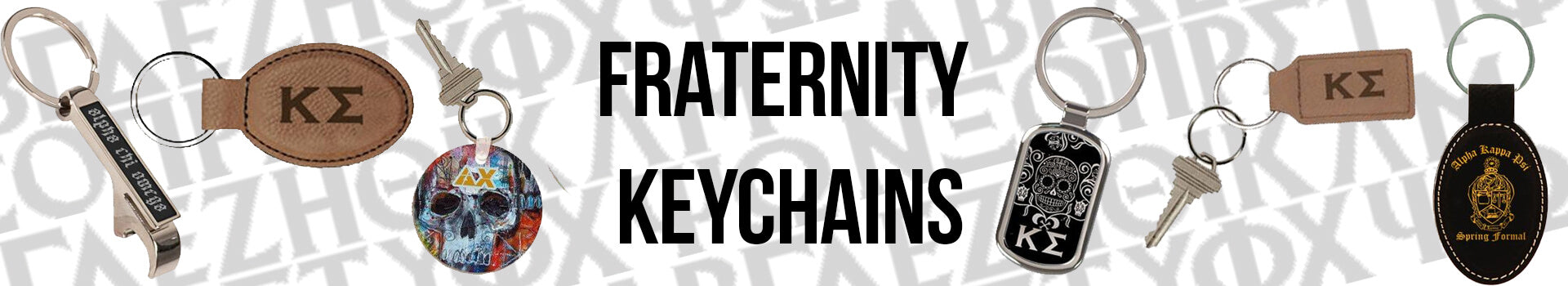Greek Fraternity Keychain Accessories