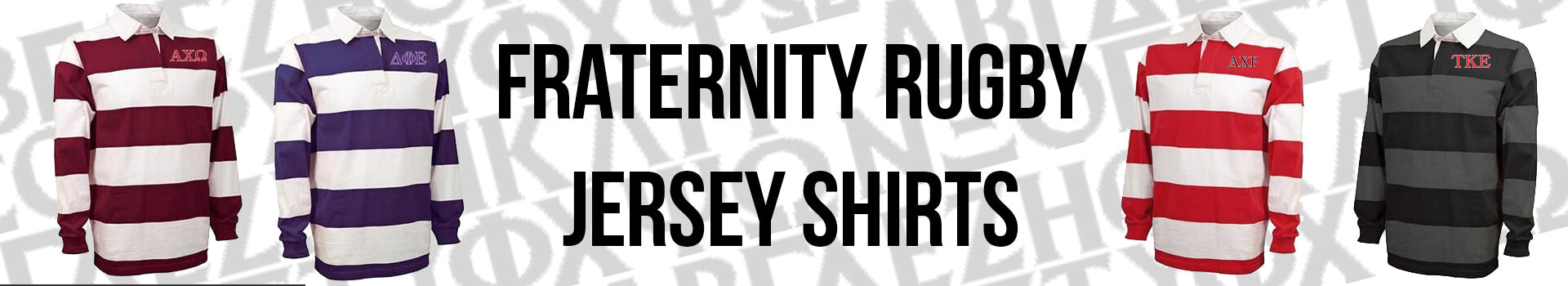 Custom Greek Fraternity Rugby Sports Jerseys and Shirts