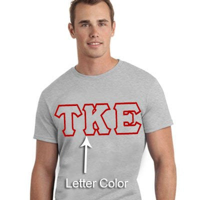 greek fraternity sorority printed outline greek letter shirt custom clothing