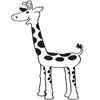 Giraffe Design engraved wood Custom Greek merchandise 