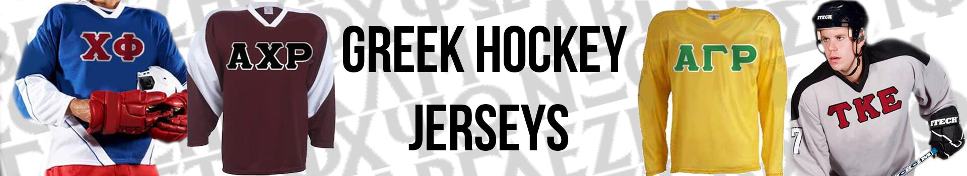 Greek Custom Fraternity and Sorority Hockey Sports Jersey