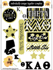 Kappa Alpha Theta Sorority Greek stickers and gear