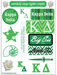 Kappa Delta Sorority Greek stickers and gear