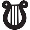 Lyre Instrument Design engraved wood Custom Greek merchandise 