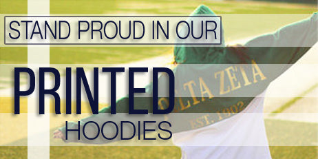 Stand proud in our printed Sorority hoodies