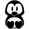 Penguin Design engraved wood Custom Greek merchandise 