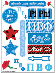 Pi Beta Phi Sorority Greek stickers and gear