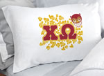 Chi Omega sorority mascot cheetah pillowcase blanket package sale cheap