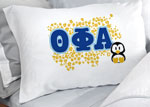 theta phi alpha greek sorority mascot cheetah pillowcase blanket package sale cheap