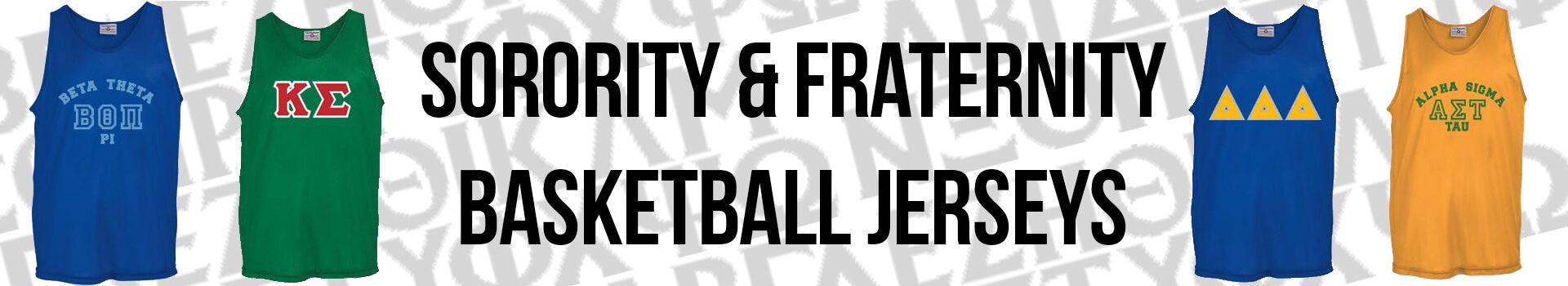 Custom Fraternity and Sorority Greek Basketball Sports Jersey