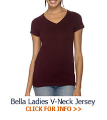 Bella Ladies custom Sorority V-Neck Jersey