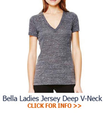 Bella Ladies Custom Sorority jersey v-neck shirts